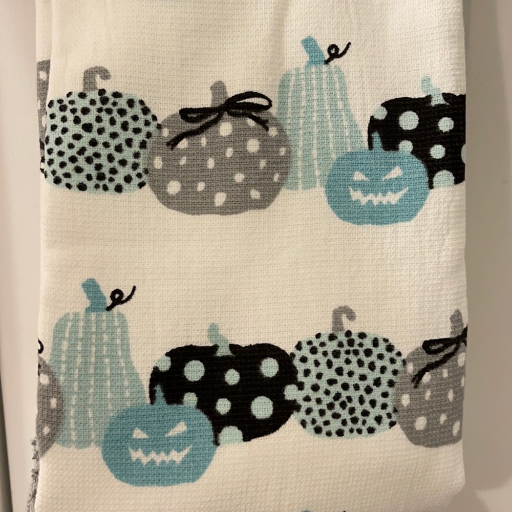 Teal Pumpkin Kitchen Towel Set